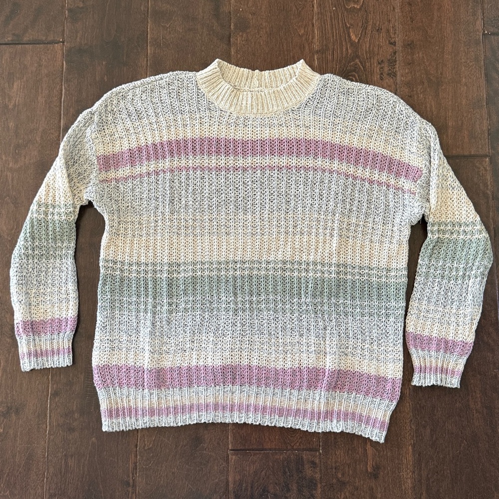 Womens American Eagle Oversized Striped Sweater XXS